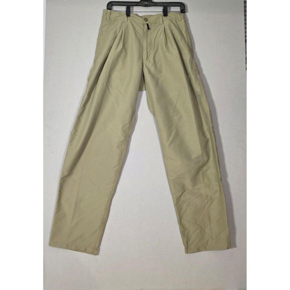 Patagonia Vintage Pants Men’s 30x32 Khaki Pleated Nylon Hiking Outdoor